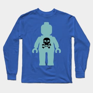 Minifig with Skull Design Long Sleeve T-Shirt